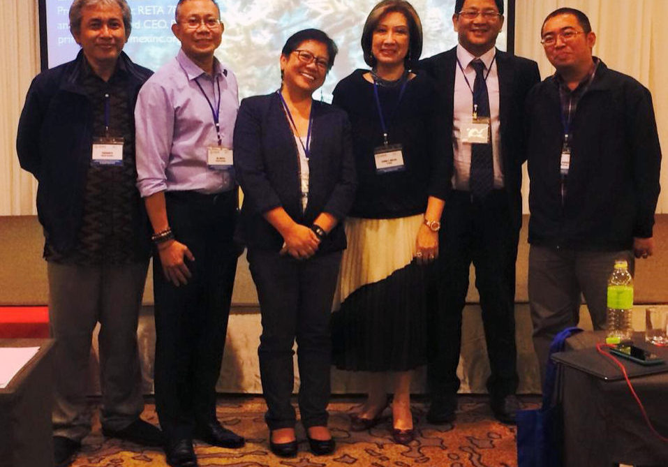 Ms. Elvira C. Ablaza (3rd from right) and Mr. Raul G. Roldan (2nd from right) shared challenges and lessons in implementing EAFM projects in the Coral Triangle during the regional workshop in Bangkok. (Photo courtesy of Len Garces)